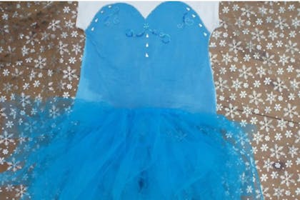 How to make a no sew Elsa costume