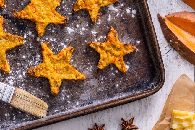 Sweet potato stars recipe. Kid-friendly party food recipe