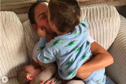 Sam Faiers with her children