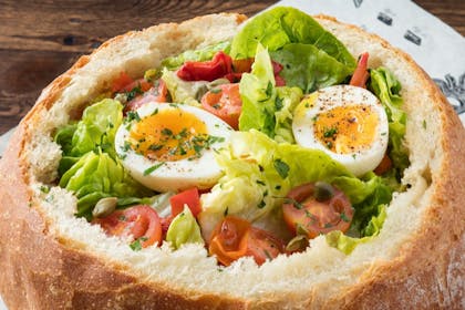 78. Bread-bowl salad