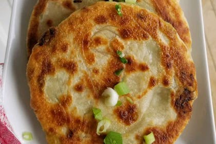 Chinese spring onion pancakes