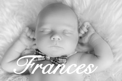posh baby name Frances
