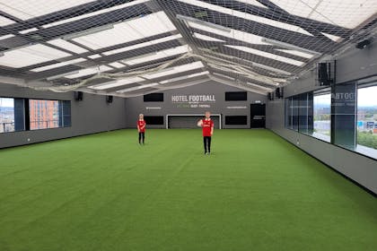 Hotel Football football pitch on the roof