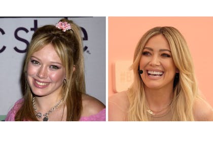 Hilary Duff then and now