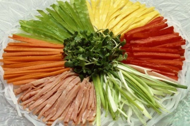 colourful vegetable platter