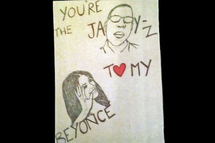 Beyonce and JayZ Valentine's card