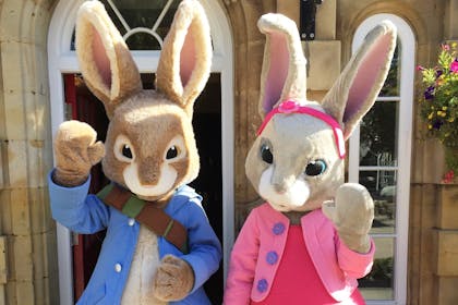 Meet Peter Rabbit and Lily Bobtail at Flamingo Land, Yorkshire