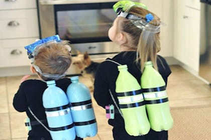 Children dressed as divers