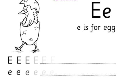 e is for egg