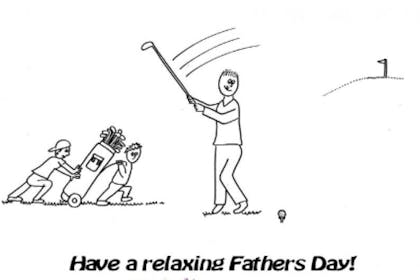 Free father's day picture - golfing