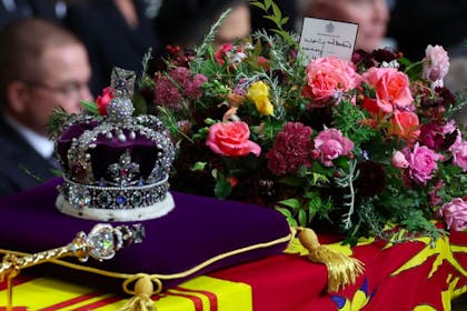 The Queen's coffin