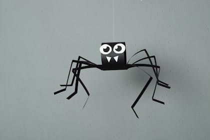 Hanging spider made from paper