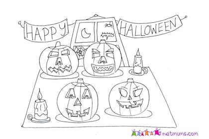 Spooky Halloween Colouring Pictures To Print Out Netmums Spooky Halloween Colouring Pictures To Print Out Netmums