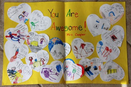 You are Awesome! thank you teacher card