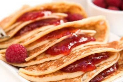 raspberry jam pancakes