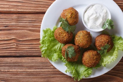 2. Greek-style falafels