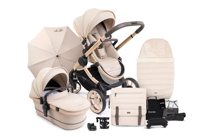 iCandy Peach 7 pushchair system in Biscotti similar to the one Molly-Mae Hague popularised