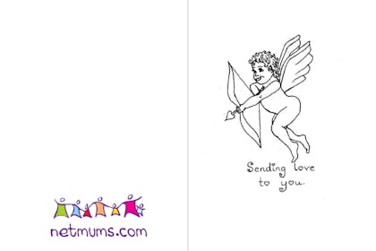 Cupid Valentine's card