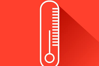 red thermometer illustration