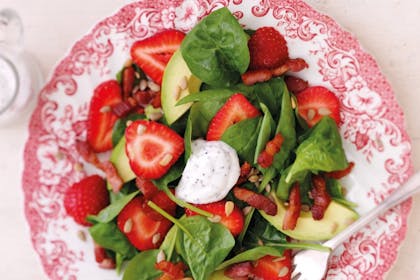 87. Avocado, strawberry and spinach salad