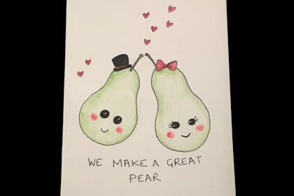 pear Valentine's card