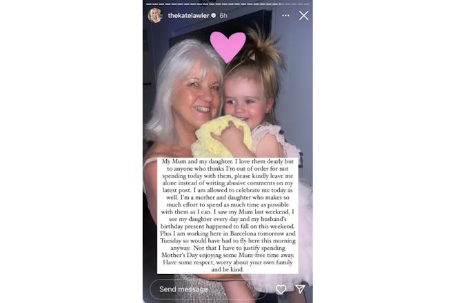 Kate Lawler's post about Mother's Day