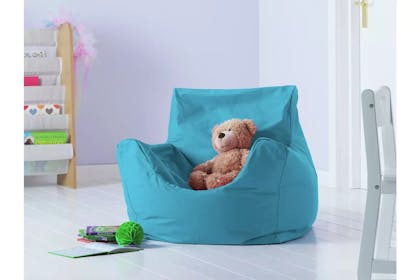 Blue beanbag chair for boys bedroom