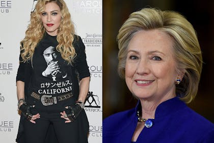 12. Madonna and Hillary Clinton