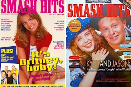 Two Smash Hits magazine covers