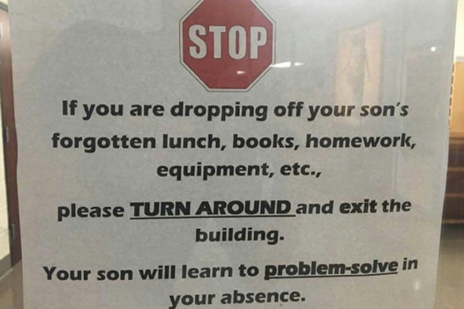 School Posts Warning Note To Doting Parents Netmums