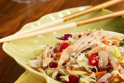43. Asian chicken coleslaw salad