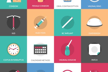 Contraception options illustration