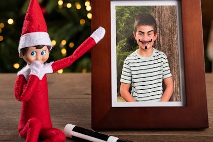 Elf on the Shelf has defaced a photo