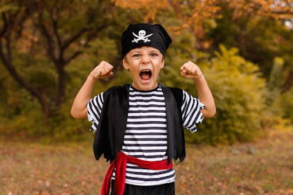 Boy dressed as a pirate