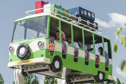 Sooty's Magic Bus ride at Crealy Theme Park