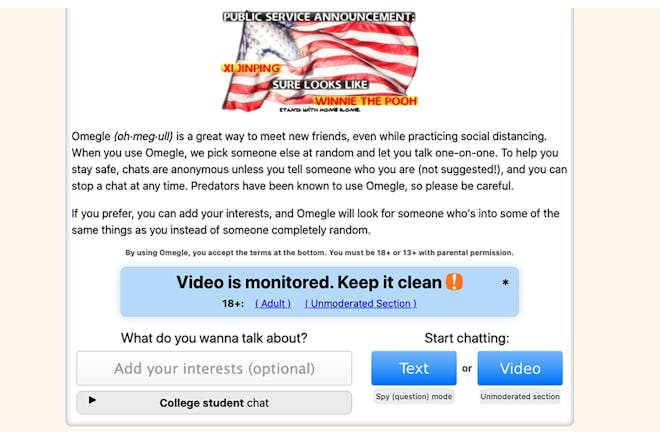 Omegle: Children expose themselves on video chat site