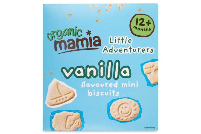 Mamia Little Adventurers Mini Flavoured Biscuits - vanilla flavour