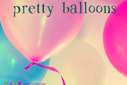 pink and white balloons