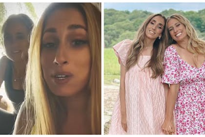 Stacey Solomon and sister Samantha / Stacey Solomon and sister Jemma