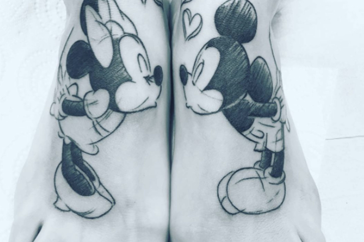 Mickey and Minnie Couple Tattoo  17 Disney Tattoos Thatll Take You Back  to Childhood  Page 12