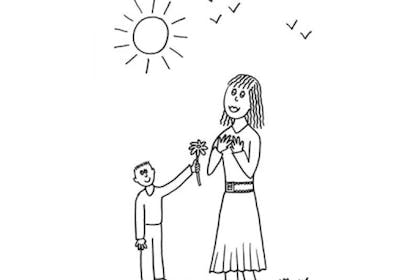 Mother's Day colouring pages