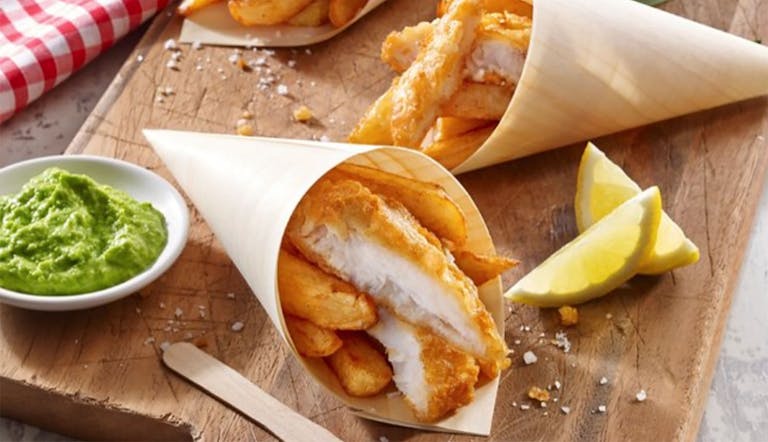 Fish and chip cones 