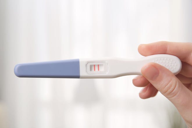 A positive pregnancy test