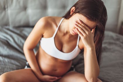 Pregnant woman worried about birth