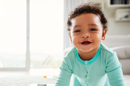 Baby crawling