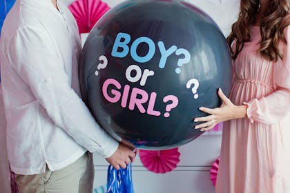 Gender reveal balloons