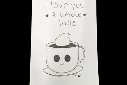 coffee Valentine's card