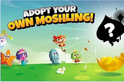 Moshi Monsters egg hunt screen grab showing hatching monsters