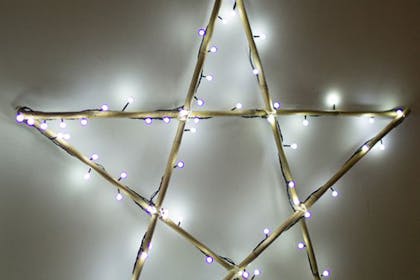 DIY Christmas star decoration
