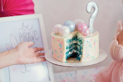 Gender reveal cake